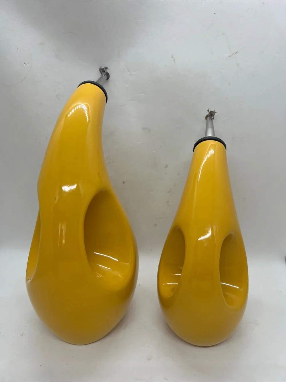 Rachael Ray Stoneware Serveware Set EVOO Olive Oil and Vinegar Bottles Preowned